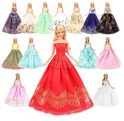 Abendkleider für Barbies