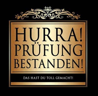 Aufkleber bestandene Prüfung - Geschenke zur bestandenen Prüfung