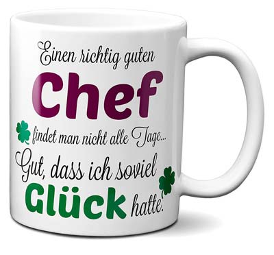 Dankeschön Chef Tasse