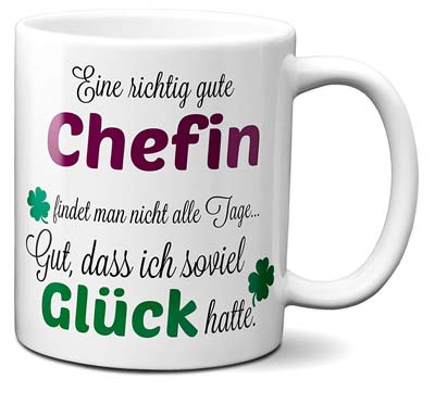 Dankeschön Chefin Tasse