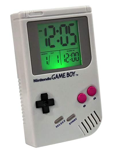 Digitaler Wecker im Gameboy-Design