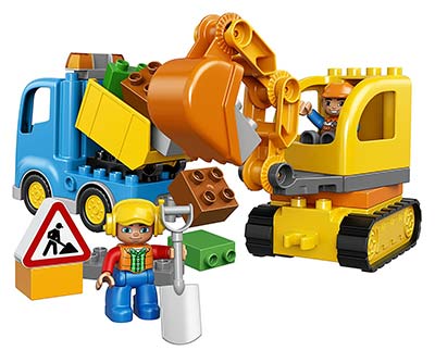 Duplo Bagger und Lastwagen