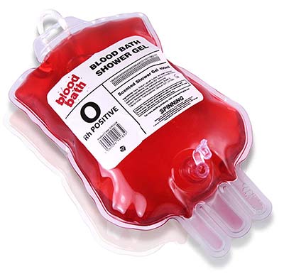 Duschgel im Blutspendebeutel - Geschenke für Ärzte