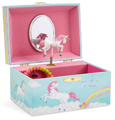 Einhorn-Schmuckkästchen mit Spieluhr - Geschenke für 3-jährige Mädchen