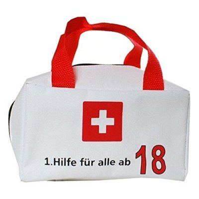 Erste Hilfe Tasche zum 18. Geburtstag