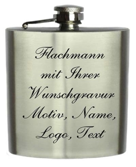Flachmann mit Gravur