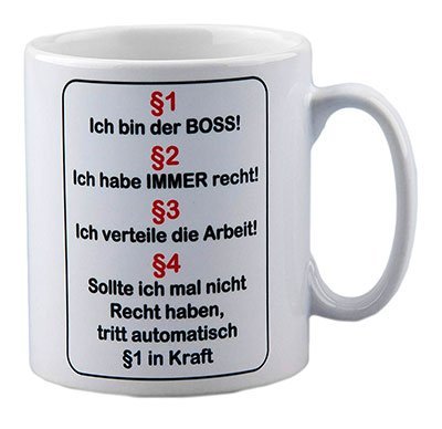 Geschenke für den Chef Lustige Tasse