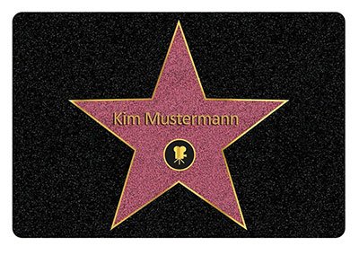 Geschenke für die Freundin Fußmatte Walk of Fame