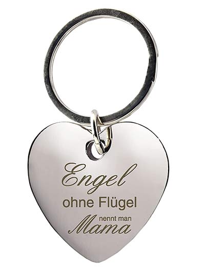 Herz Schlüsselanhänger für Mama