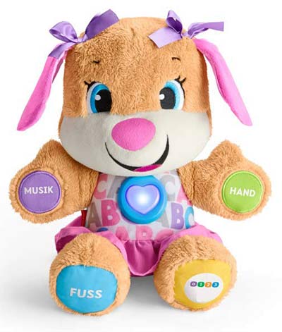 Plüschhund Lernspielzeug - Geschenke für 1-jährige Mädchen