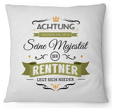 Kissen für Rentner