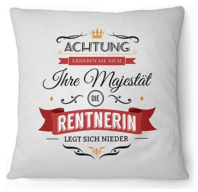 Kissen für Rentnerinnen