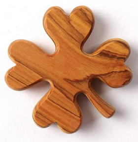 Kleeblatt aus Holz