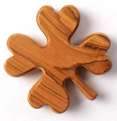 Kleeblatt aus Holz