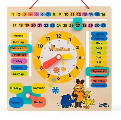Lerntafel die Sendung mit der Maus - Bunte Lerntafel für Kinder ab 4 Jahren