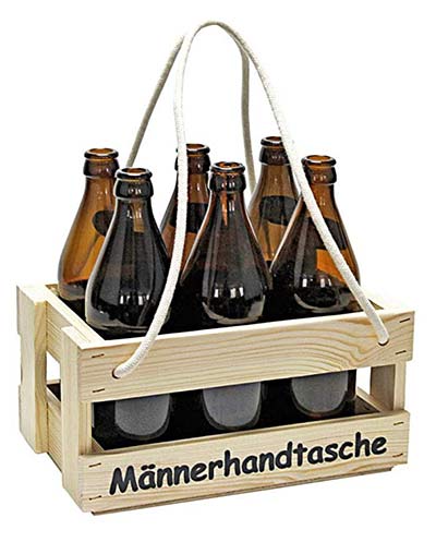 Männerhandtasche mit Seilgriffen