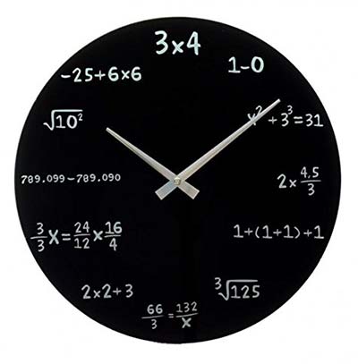 Nerd Geschenke Mathematik Wanduhr