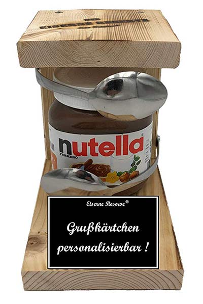 Personalisierte Geschenke eiserne Reserve Nutella