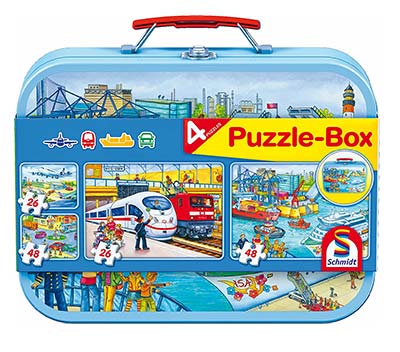 Puzzle-Box Verkehrsmitte - Geschenke für 4-jährige Jungs