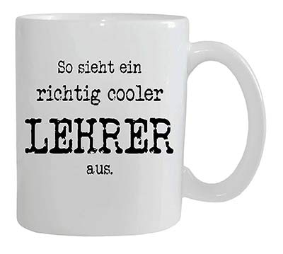 Tasse für einen coolen Lehrer