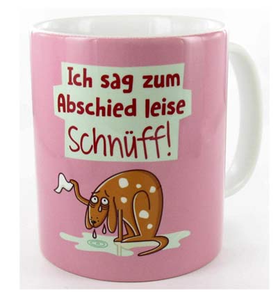 Tasse zum Abschied