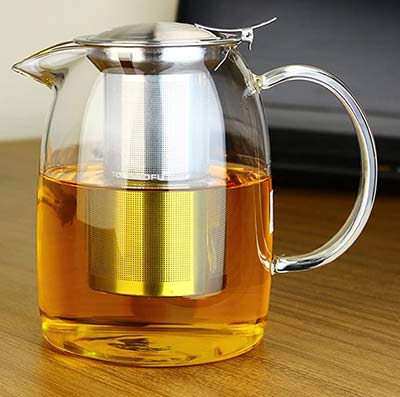 Teekanne mit Teesieb - Geschenke für Teetrinker