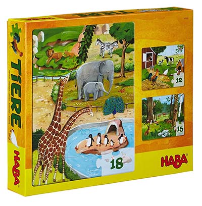 Tiere Puzzle - Geschenke für 3-jährige Kinder