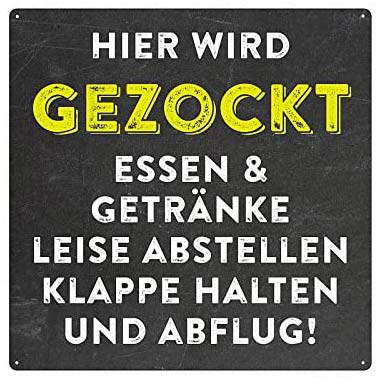 Türschild für Gamer und Zocker