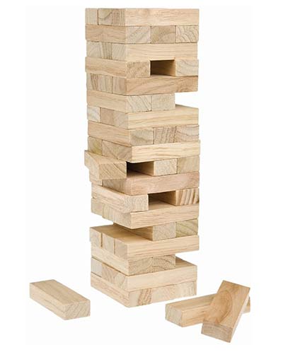 XXL Wackelturm aus Holz - Geschenke für 4-jährige Kinder