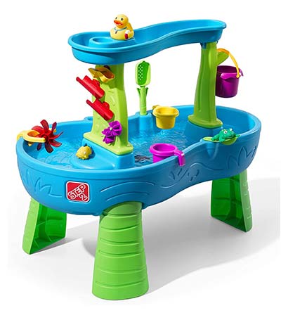 Balkonspielzeug Wasserspieltisch mit Regenschauer