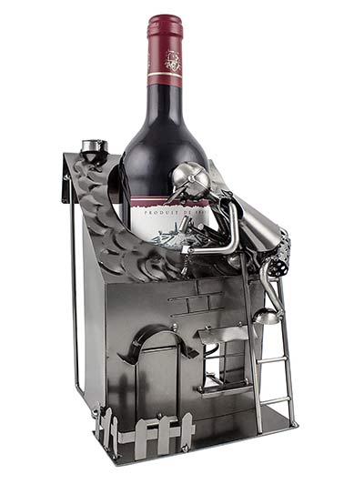 Wein-Flaschenhalter Dachdecker - Geschenke für Dachdecker