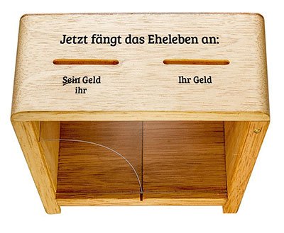 Witzige Hochzeitsgeschenke Spardose