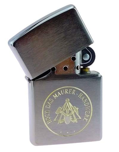 Zippo-Feuerzeug mit Maurer-Zunftwappen