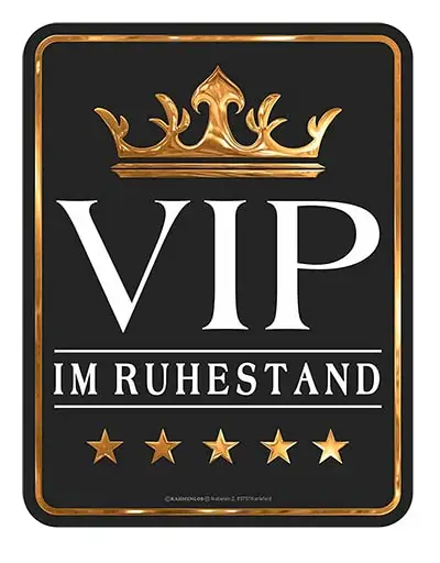 Blechschild zum Ruhestand - Geschenke zum Ruhestand für Kolleginnnen
