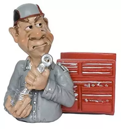 Comicfigur Kfz-Mechaniker  - Geschenke für Kfz-Mechaniker