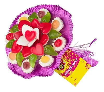 Fruchtgummi Blumenstrauß - Süßigkeiten Geschenke