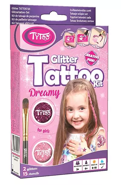 Glitzer-Tattoo-Set
