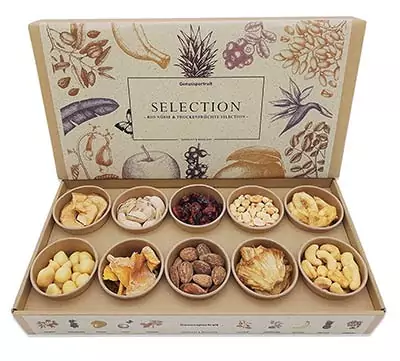 Nüsse und Trockenfrüchte Geschenkset
