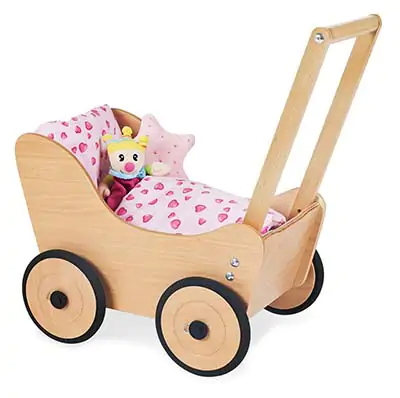 Puppenwagen aus Holz