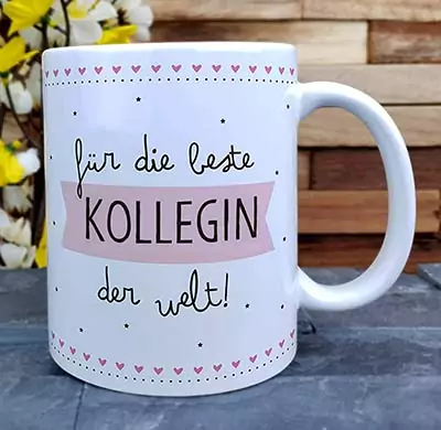Tasse für die beste Kollegin - Geschenke für Kolleginnen